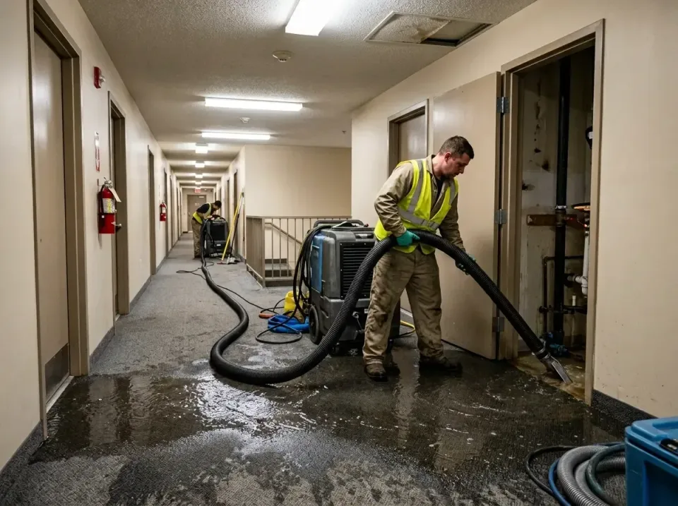 multi-unit-apartment-hallway-f-005 — frequently asked questions, Emergency Burst Pipe Water Extraction & Removal in Williams…